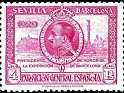 Spain 1929 Seville Barcelona Expo 4 PTS Lila Edifil 445